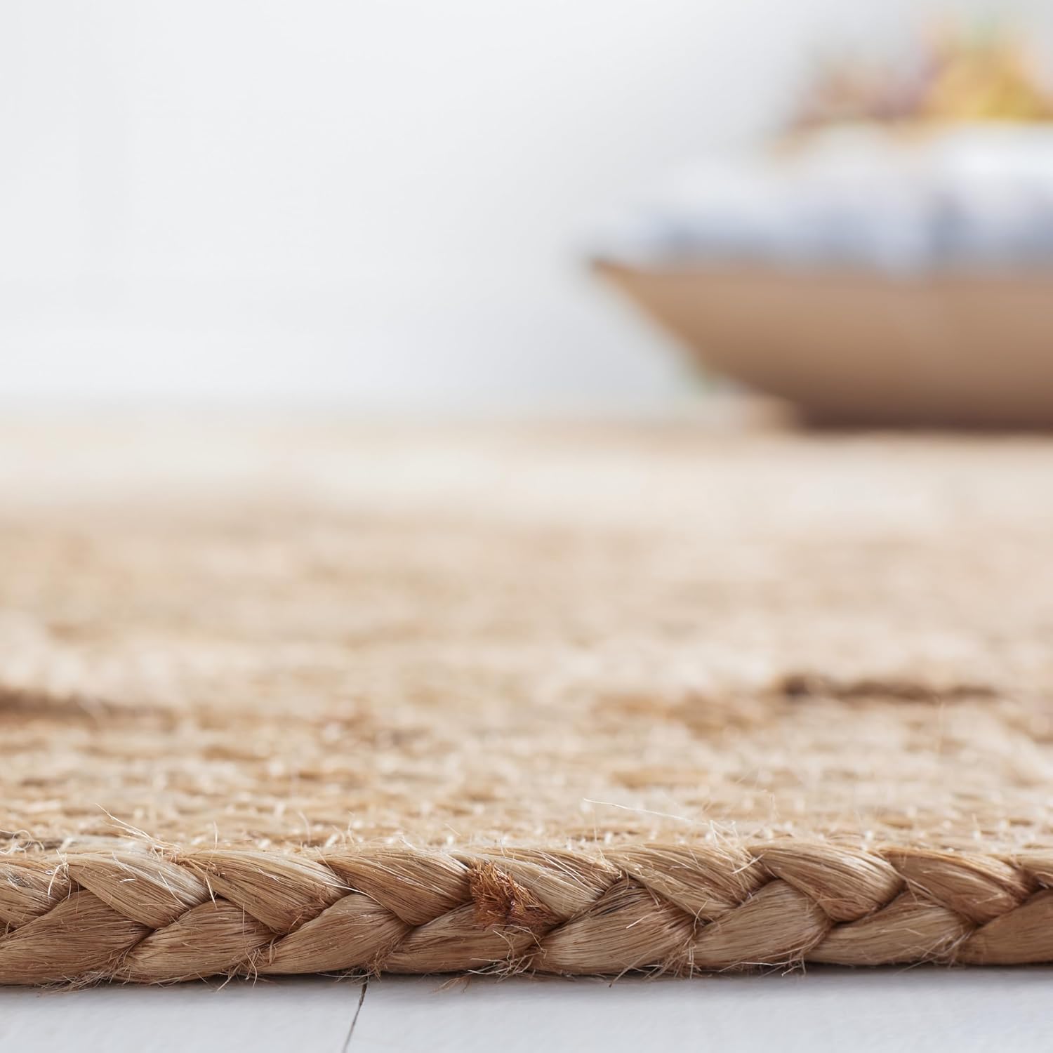 Boho Handmade Round Jute Area Rug