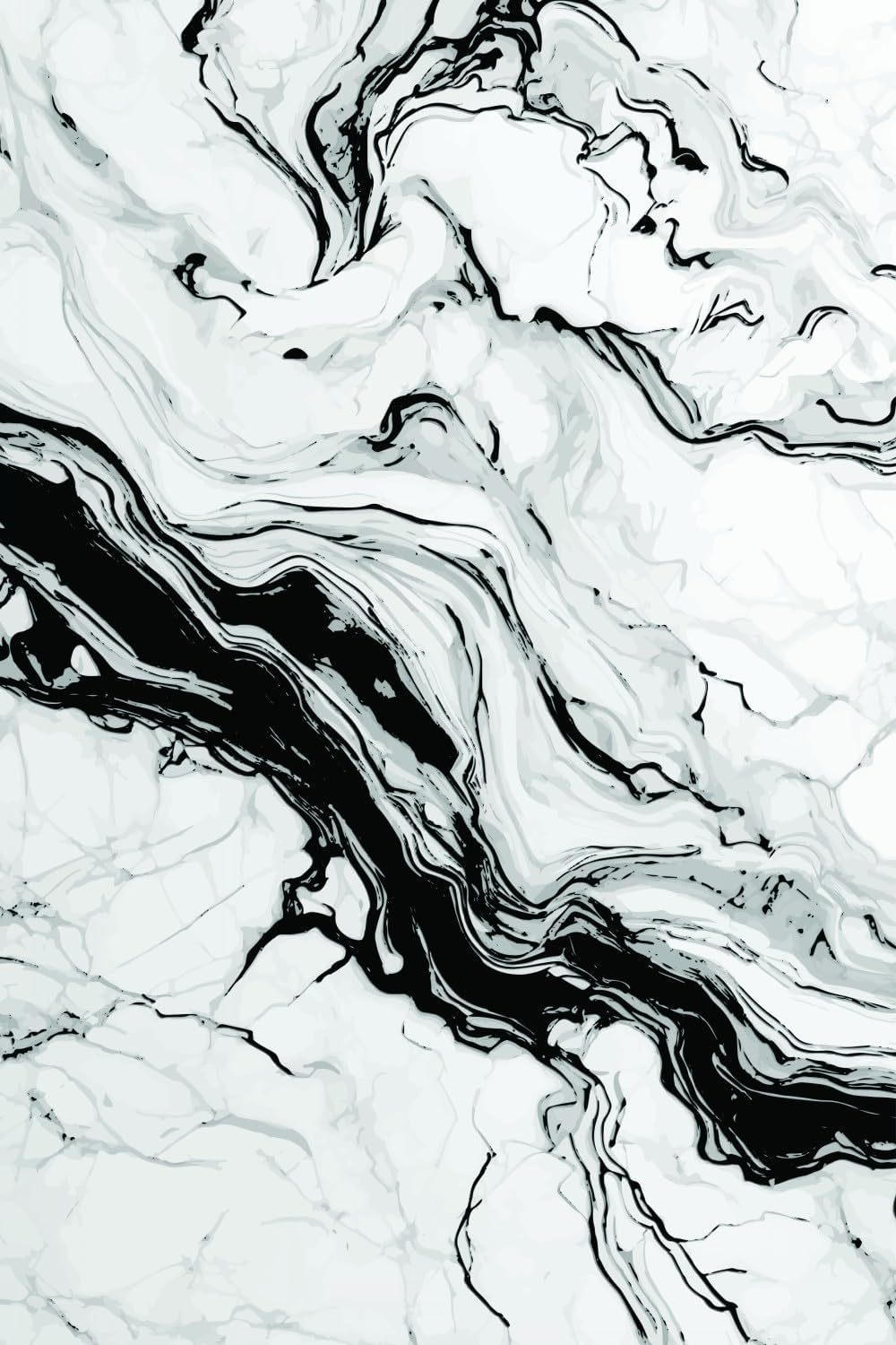 Liquid Marble Washable Modern Area Rug