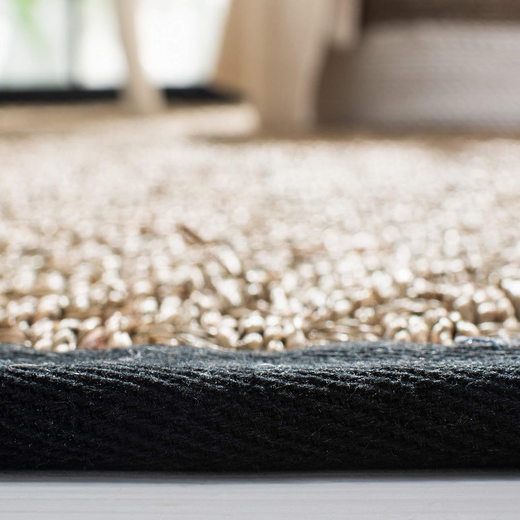 Basketweave Border Seagrass Area Rug