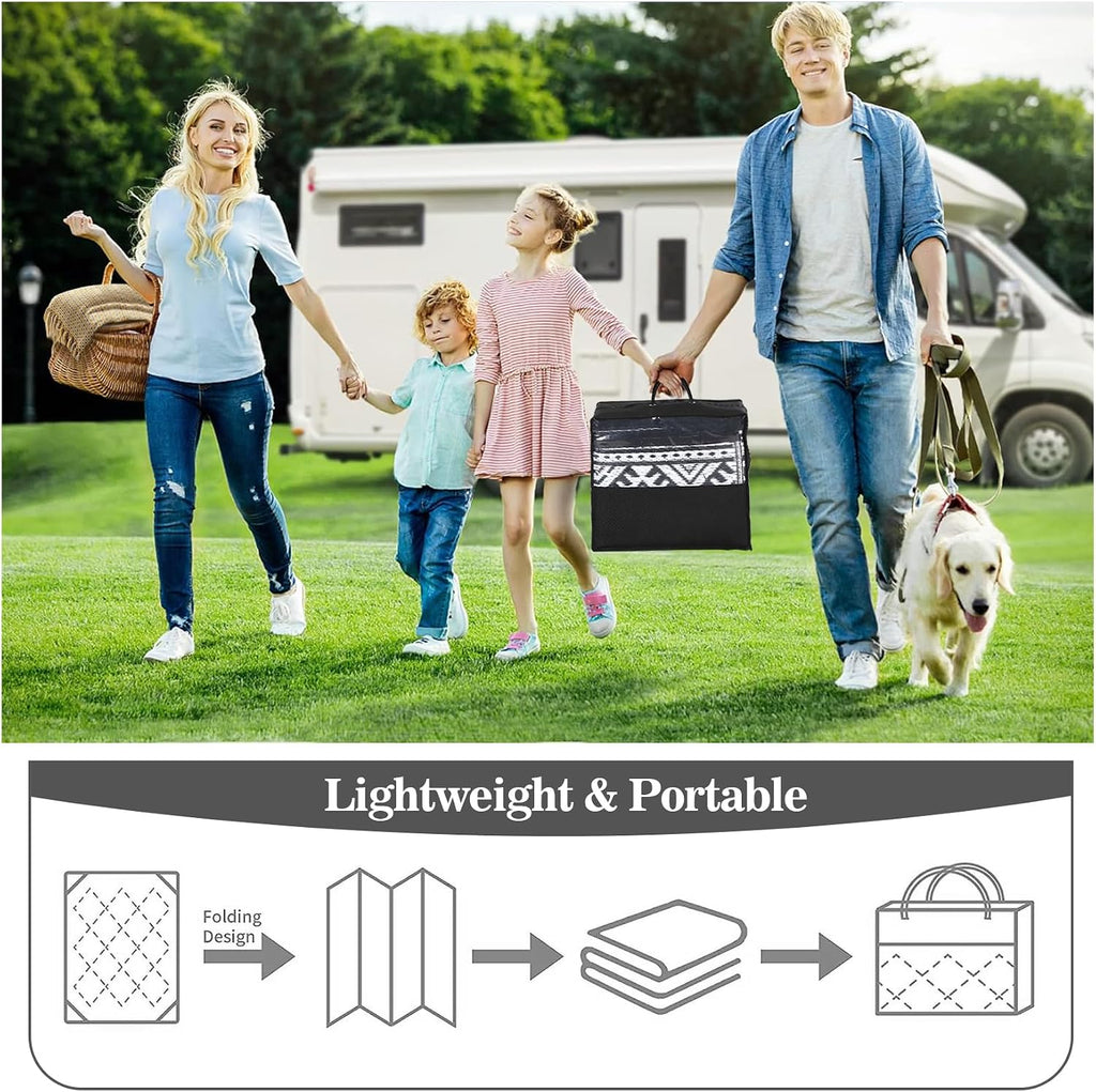 Foldable Waterproof Reversible Outdoor Rug