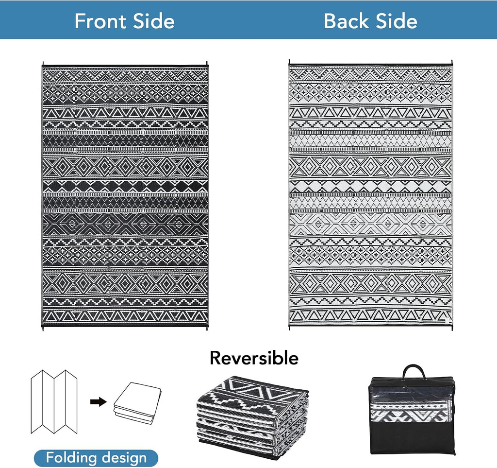 Foldable Waterproof Reversible Outdoor Rug