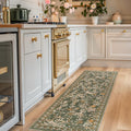 Vintage Floral Pet Friendly Washable Rug