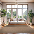 Herringbone Woven Jute Seagrass Rug