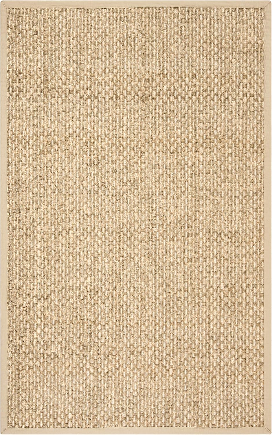 Basketweave Border Seagrass Area Rug
