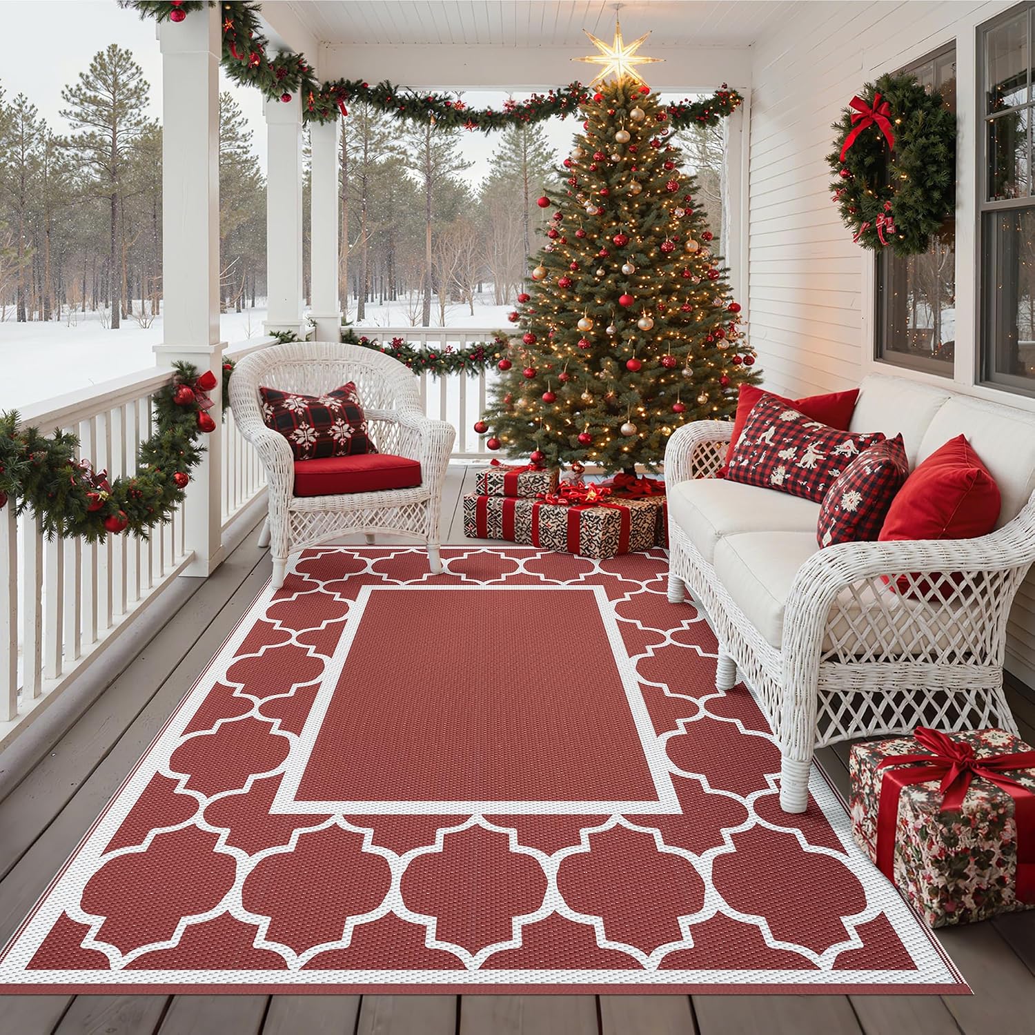 Foldable Reversible Waterproof Outdoor Rug