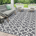 Reversible Waterproof Geometric Outdoor Rug