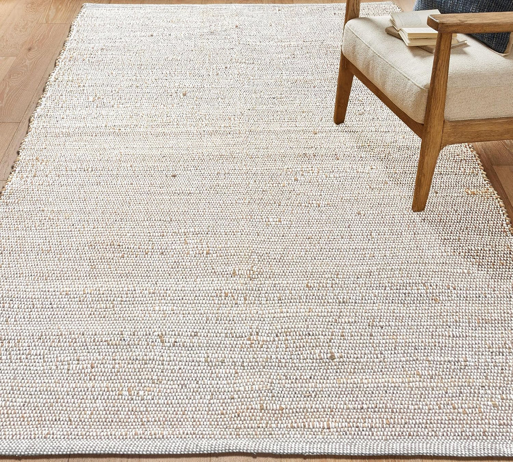 Boho Braided Reversible Jute Cotton Rug