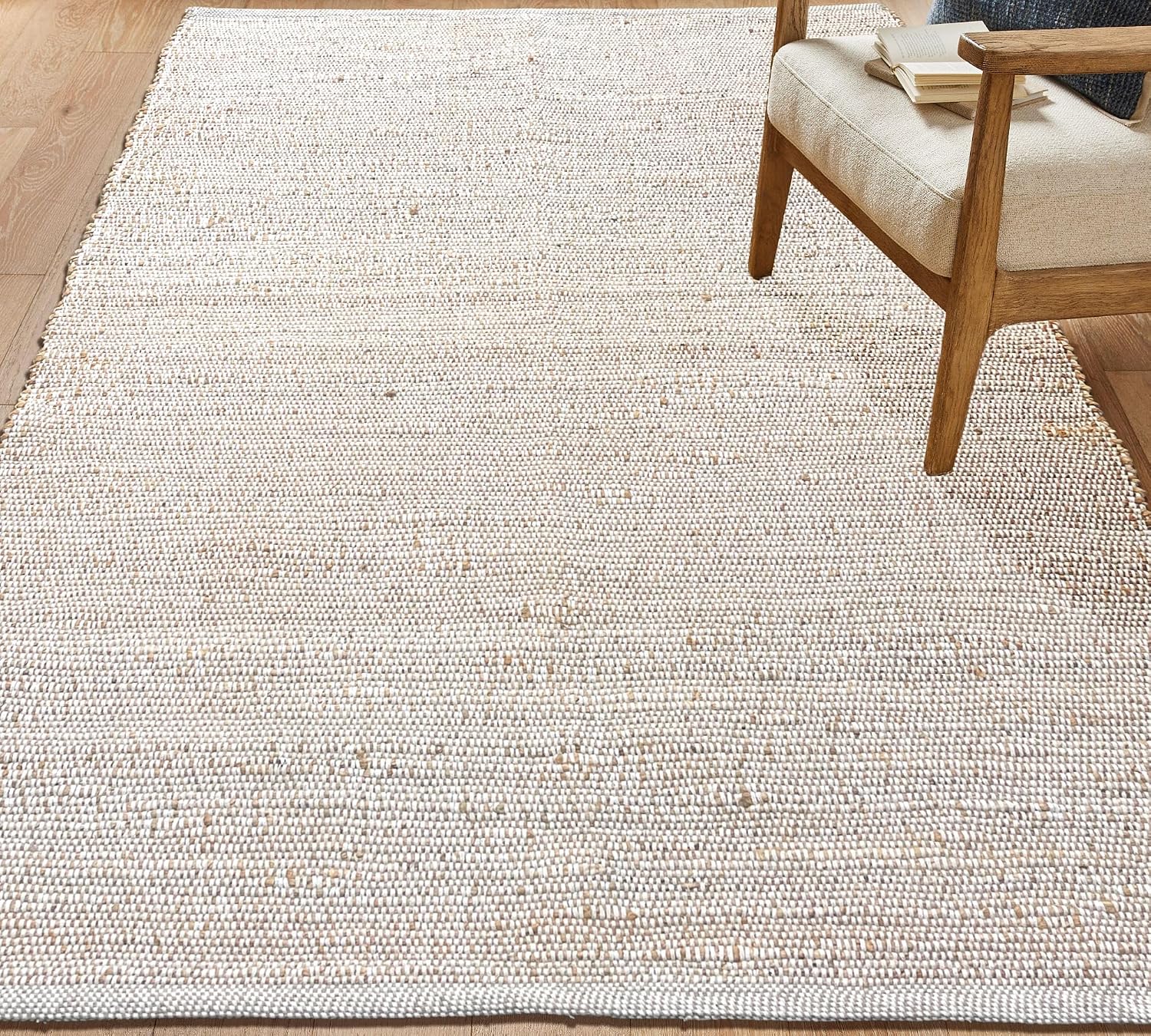 Boho Braided Reversible Jute Cotton Rug