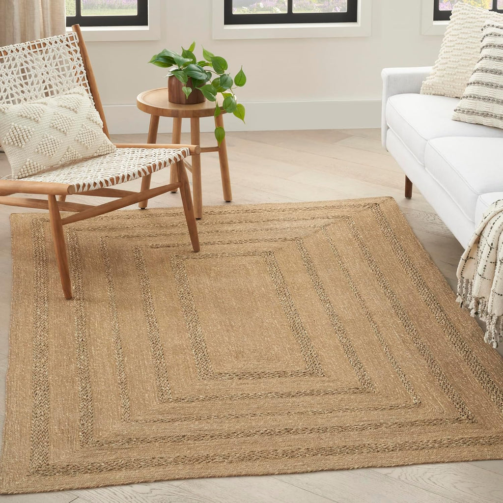 Easy Clean Natural Seagrass Area Rug