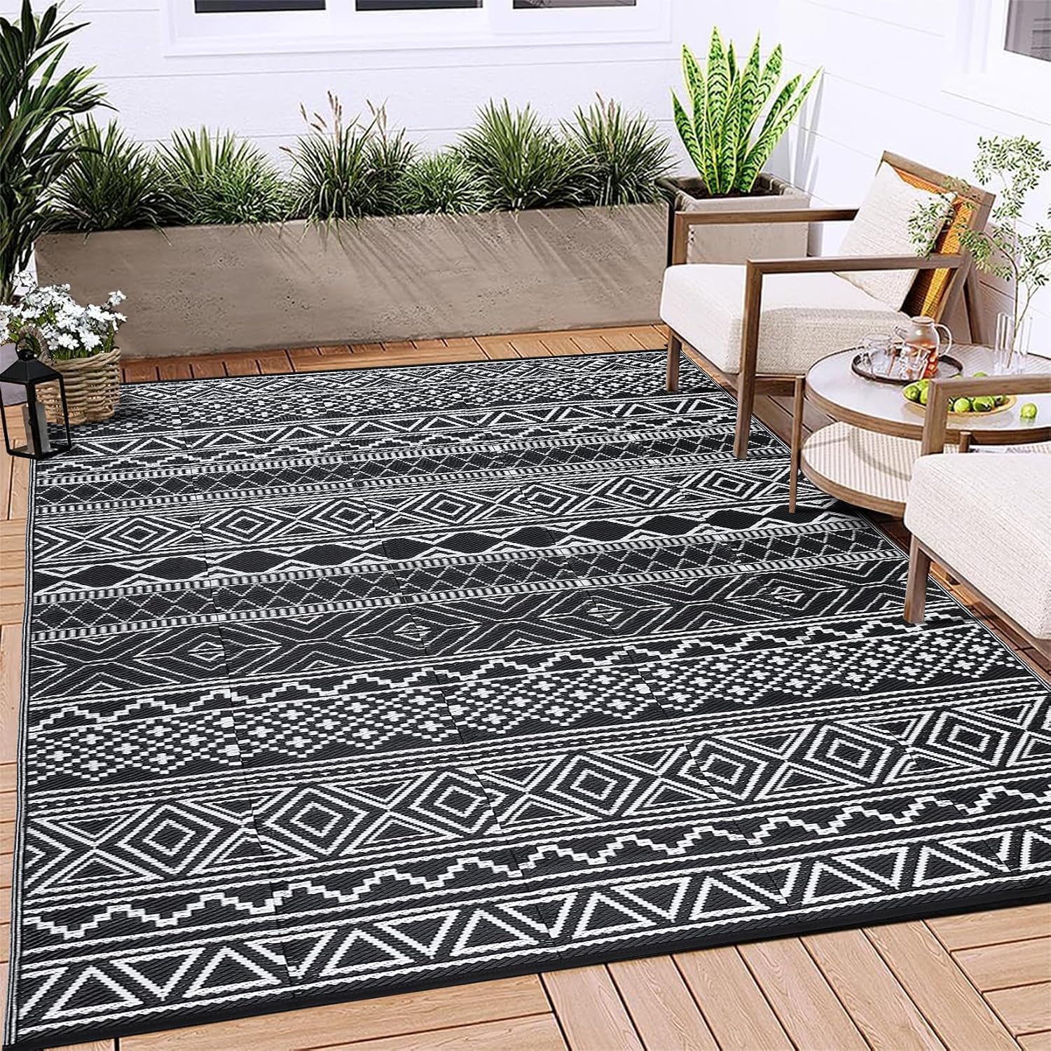 Foldable Waterproof Reversible Outdoor Rug