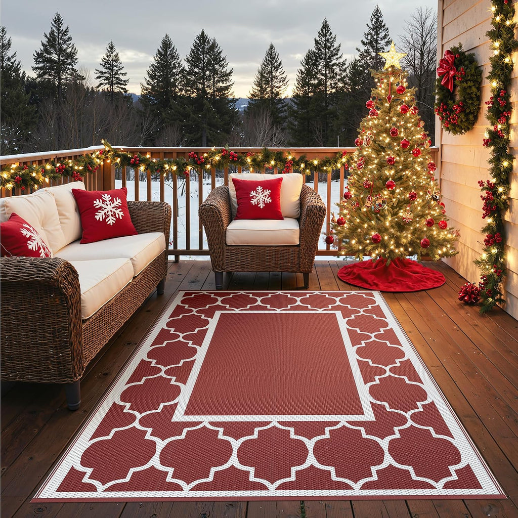 Foldable Reversible Waterproof Outdoor Rug