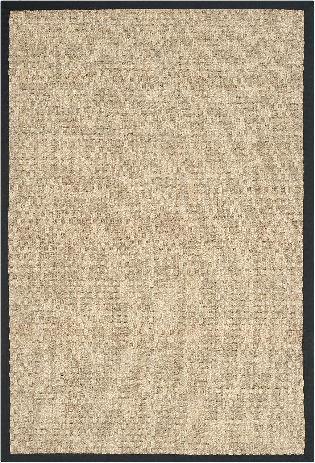 Basketweave Border Seagrass Area Rug