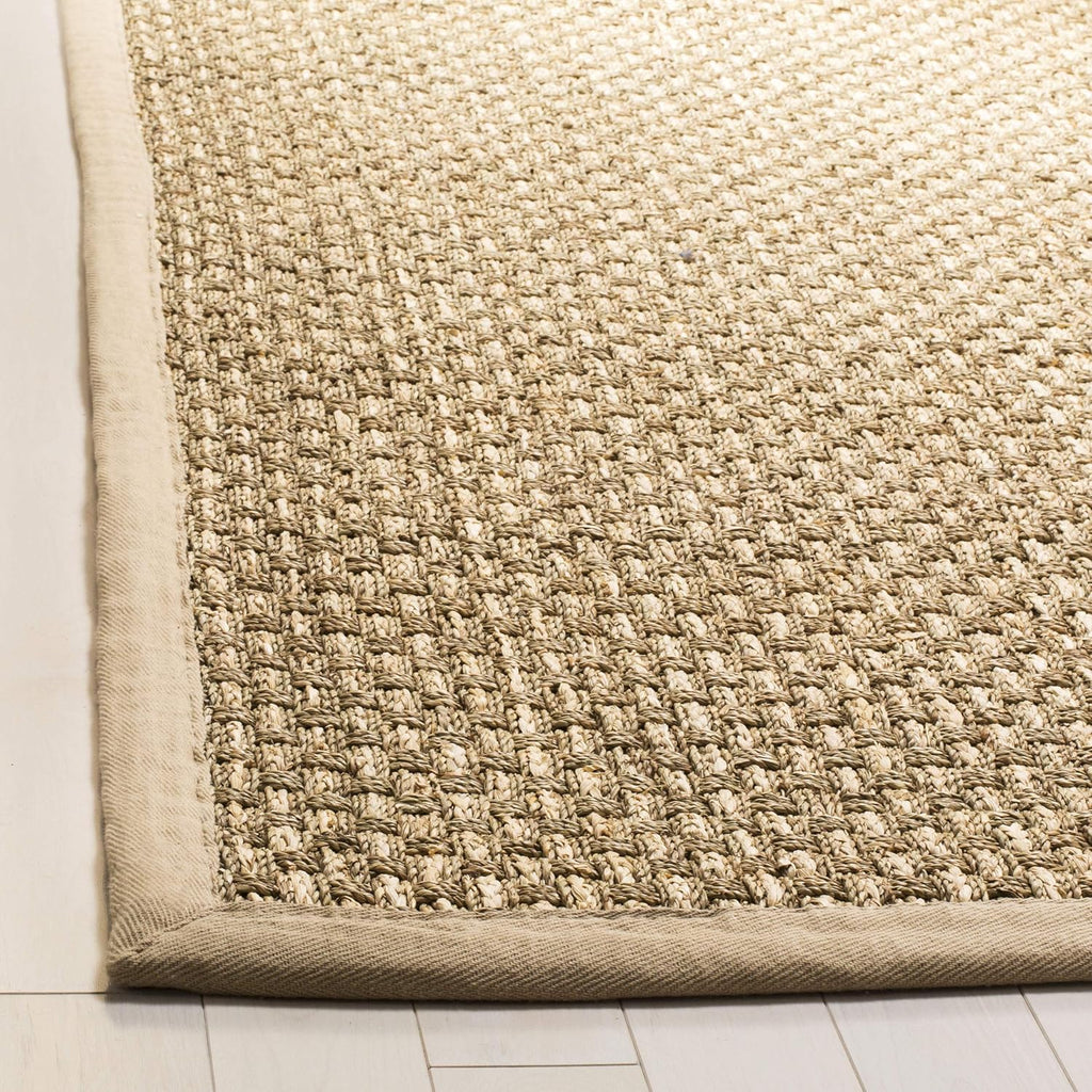 Basketweave Border Seagrass Area Rug
