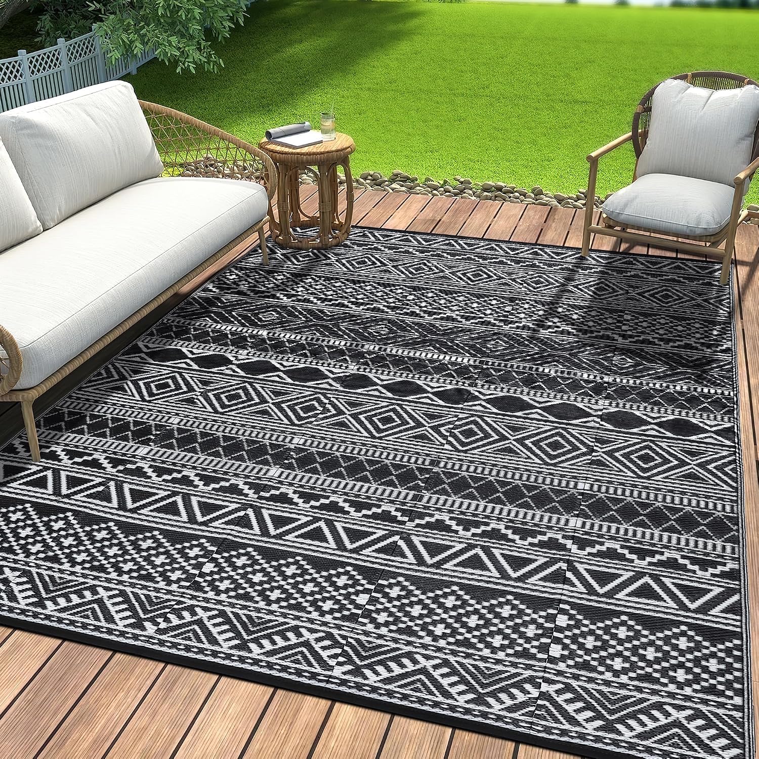 Foldable Waterproof Reversible Outdoor Rug