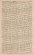 Basketweave Border Seagrass Area Rug